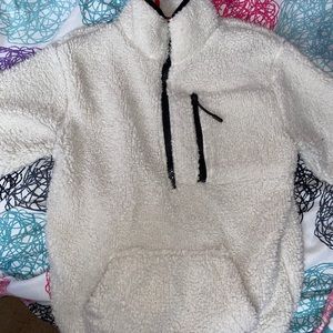 Comfy furry white jacket size small